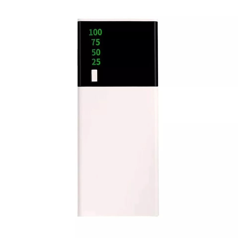20000mAh Power Bank with LED display and black top design.