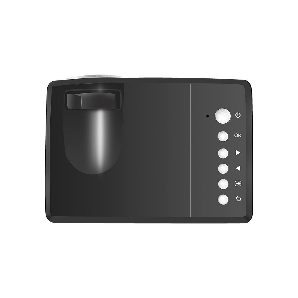 Black Sida SD30 children projector with manual focus and multiple control buttons on top