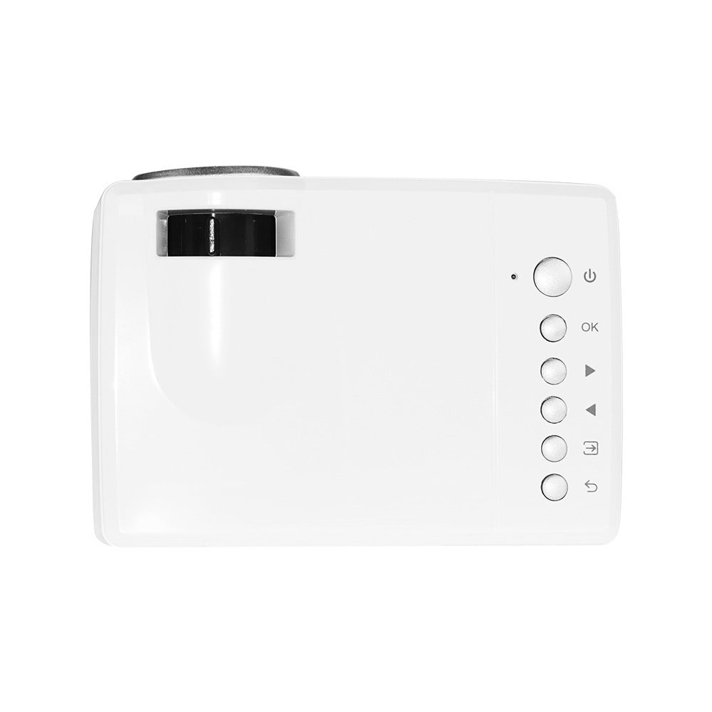 White Sida SD30 children projector with manual focus lens and control buttons on the side