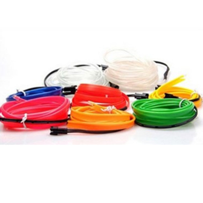 Car LED strip lights in various colors, flexible and waterproof for decoration.