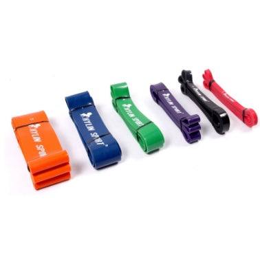 Nature Pure Latex resistance bands in 6 colors for fitness and strength training.