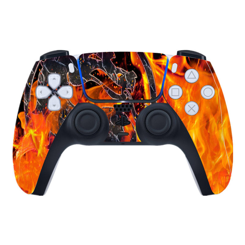 Flaming dragon design removable vinyl sticker for PlayStation 5 controller